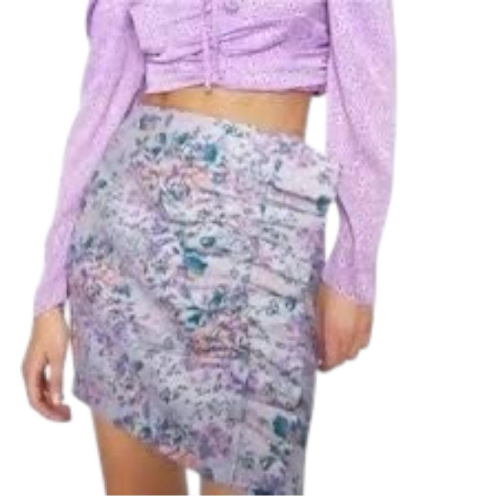 Women's Zara floral mini skirt Size Small